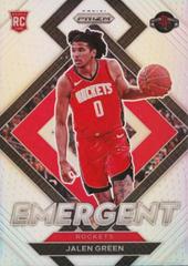 Jalen Green [Silver Prizm] #15 Basketball Cards 2021 Panini Prizm Emergent Prices