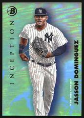 Jasson Dominguez [Aqua Foil] #100 Baseball Cards 2021 Bowman Inception Prices