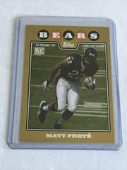 Matt Forte [Gold] #356 Football Cards 2008 Topps Prices