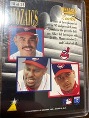 Baerga Belle Ramirez #18 Baseball Cards 1996 Zenith Mozaics Prices