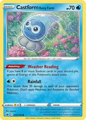 Castform Rainy Form #33 Pokemon Chilling Reign Prices