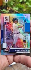 /105 | Ronald Acuna Jr. [Career Stat Line] Baseball Cards 2022 Panini Donruss