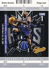 Bobby Jackson Basketball Cards 2003 Fleer Authentix Prices