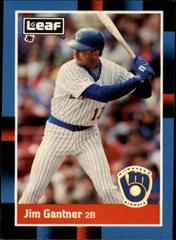 Jim Gantner #161 Baseball Cards 1988 Leaf Prices