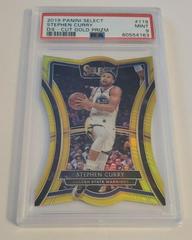 Stephen Curry [Die Cut Gold Prizm] #119 Basketball Cards 2019 Panini Select Prices