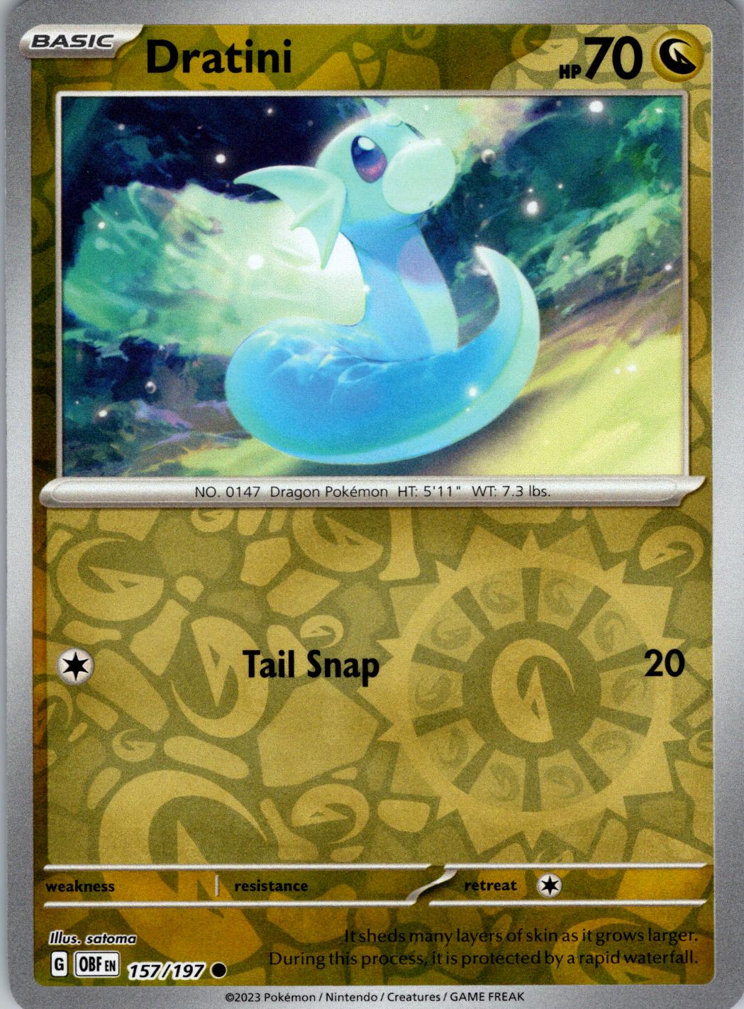 Dratini [Reverse Holo] 157 Prices Pokemon Obsidian Flames Pokemon