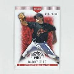 Barry Zito Baseball Cards 2007 Topps Triple Threads Prices