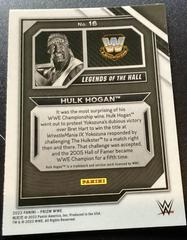 Back Of Card | Hulk Hogan Wrestling Cards 2023 Panini Prizm WWE Legends of the Hall