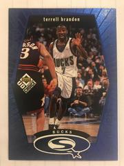 Terrell Brandon [Blue] #SQ15 Basketball Cards 1998 UD Choice Starquest Prices