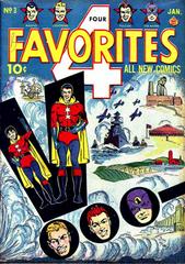 Four Favorites #3 (1942) Comic Books Four Favorites Prices