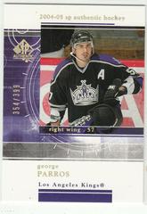 George Parros #RR14 Hockey Cards 2004 SP Authentic Rookie Redemption Prices