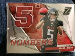 Drake London #BN-DL Football Cards 2022 Panini Zenith Behind the Numbers Prices