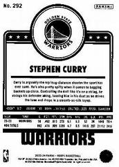 Back | Stephen Curry Basketball Cards 2023 Panini Hoops