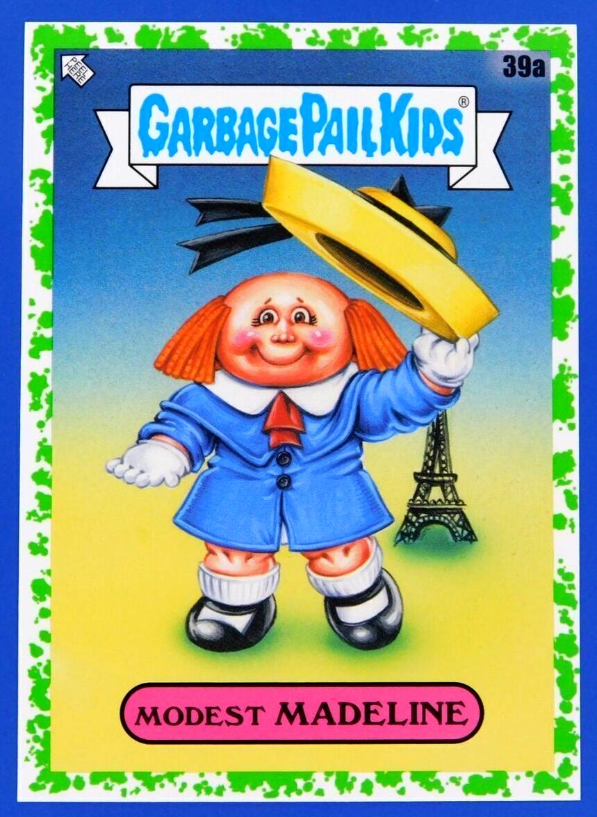 Modest Madeline [Green] #39a Garbage Pail Kids Book Worms