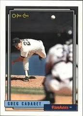 Greg Cadaret #18 Baseball Cards 1992 O Pee Chee Prices