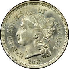 1871 [PROOF] Coins Three Cent Nickel Prices