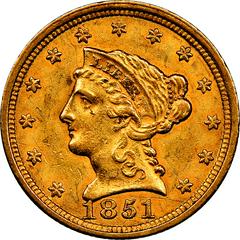 1851 O Coins Liberty Head Quarter Eagle Prices