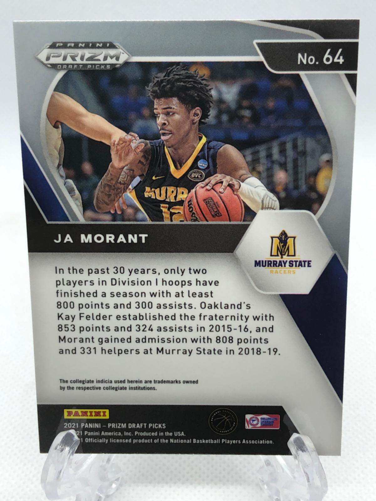 Ja Morant 64 Prices 2021 Panini Prizm Draft Picks Basketball Cards