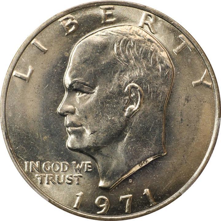 1971 D [DOUBLE DIE FS-901] Coins Eisenhower Dollar