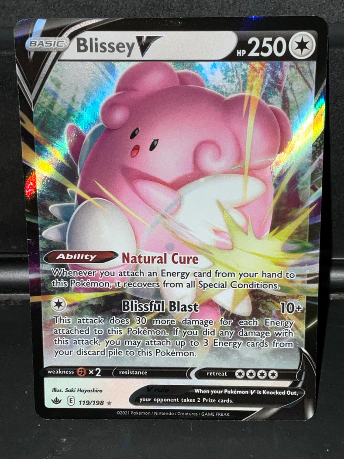 Blissey V Ungraded Pokemon Chilling Reign