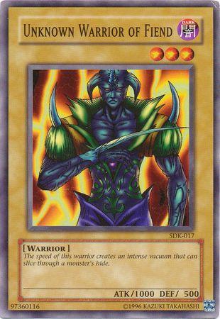 Unknown Warrior of Fiend SDK-017 YuGiOh Starter Deck: Kaiba