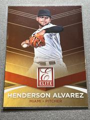 Henderson Alvarez #15 Baseball Cards 2015 Donruss Elite Prices