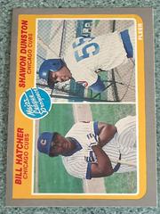 Major League Pros. [S. Dunston, B. Hatcher] #649 Baseball Cards 1985 Fleer Prices