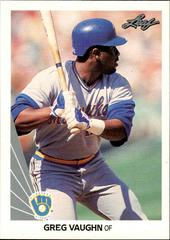 Greg Vaughn #111 Baseball Cards 1990 Leaf Prices