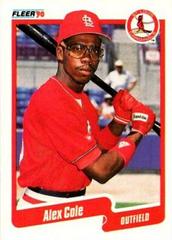 Alex Cole #244 Baseball Cards 1990 Fleer Prices