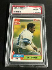 Tony Dorsett #2 Football Cards 1981 Topps Coke Prices