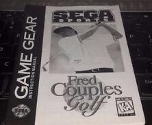 Fred Couples Golf - Manual | Fred Couples Golf Sega Game Gear