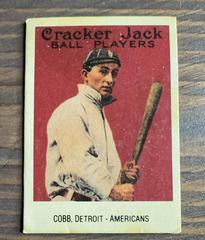 Ty Cobb Baseball Cards 1993 Cracker Jack 1915 Replicas Prices