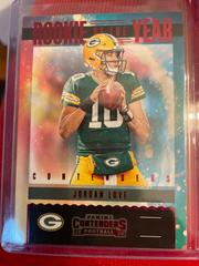 Jordan Love [Rookie of the year Red Foil] #RY-JLO Football Cards 2020 Panini Contenders Rookie of the Year Prices