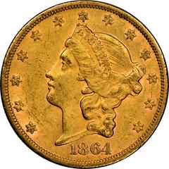 1864 S Coins Liberty Head Gold Double Eagle Prices