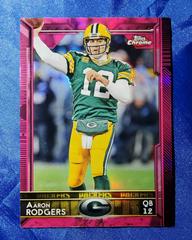Aaron Rodgers [Pink Refractor] #2 Football Cards 2015 Topps Chrome Mini Prices