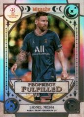 Lionel Messi Soccer Cards 2021 Topps Merlin Chrome UEFA Prophecy Fulfilled Prices