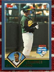 Terrence Long #127 Baseball Cards 2003 Topps Opening Day Prices