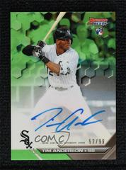 Tim Anderson [Green Refractor] Baseball Cards 2016 Bowman's Best of 2016 Autograph Prices