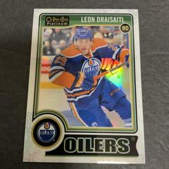 Leon Draisaitl [Green Frame White Ice] Hockey Cards 2014 O-Pee-Chee Platinum Prices