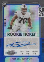Alex Leatherwood [Autograph Blue] #149 Football Cards 2021 Panini Contenders Optic Prices