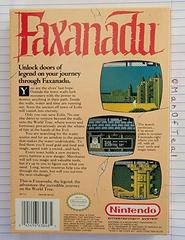 Box Back | Faxanadu NES