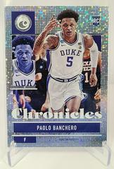 Paolo Banchero [Pulsar] Basketball Cards 2022 Panini Chronicles Draft Picks Prices