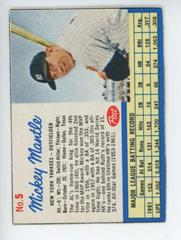 Mickey Mantle [Hand Cut] Baseball Cards 1962 Post Cereal Prices