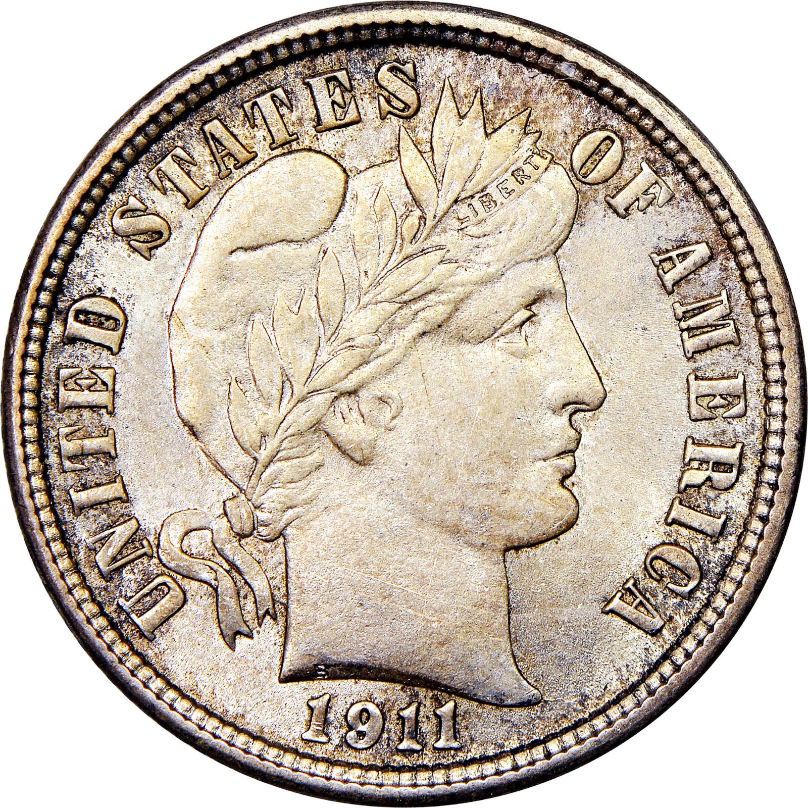 1911 [PROOF] Barber Dime Prices | Ungraded, NGC, PCGS Values