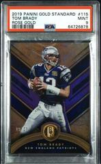 Tom Brady [Rose Gold] Football Cards 2019 Panini Gold Standard Prices