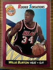 Willie Burton #7 Basketball Cards 1991 Fleer Rookie Sensations Prices