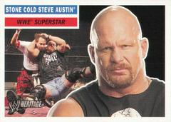 Steve Austin #11 Wrestling Cards 2005 Topps Heritage WWE Prices