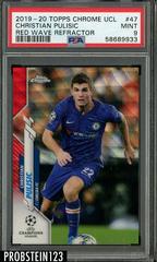 Christian Pulisic [Red Wave Refractor] Soccer Cards 2019 Topps Chrome UEFA Champions League Prices