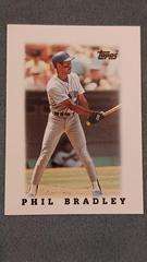 Phil Bradley #33 Baseball Cards 1988 Topps Mini League Leaders Prices