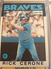Rick Cerone #203 Baseball Cards 1986 O Pee Chee Prices